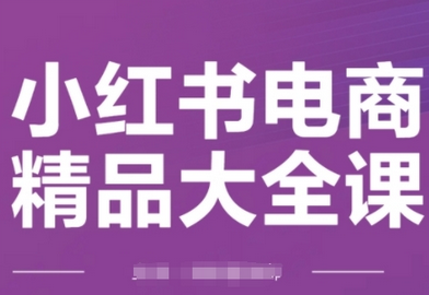 小红书电商精品大全课，快速掌握小红书运营技巧，实现精准引流与爆单目标，轻松玩转小红书电商(更新2月)-菜菜资源汇-优质互联网资源分享