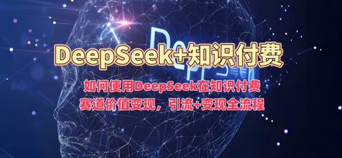 如何使用DeepSeek在知识付费赛道价值变现，引流+变现全流程-菜菜资源汇-优质互联网资源分享
