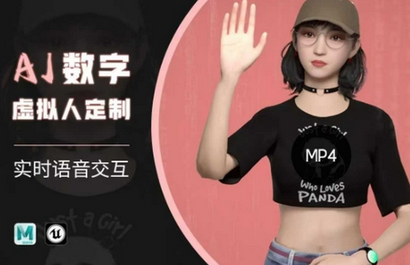 Ai数字人虚拟(智能体)实时语音交互特训营，​自行定制超写实角色AI数字人交互技术-菜菜资源汇-优质互联网资源分享