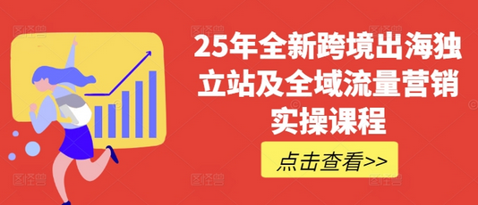 25年全新跨境出海独立站及全域流量营销实操课程，跨境电商独立站TIKTOK全域营销普货特货玩法大全-菜菜资源汇-优质互联网资源分享