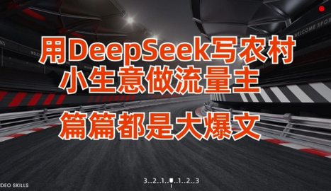用DeepSeek写小生意做流量主，篇篇都是大爆文-菜菜资源汇-优质互联网资源分享