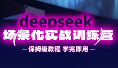 DeepSeek场景化实战训练营，保姆级教程，学完即用，手把手教你用DeepSeek提升效率-菜菜资源汇-优质互联网资源分享