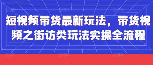 短视频带货最新玩法，带货视频之街访类玩法实操全流程-菜菜资源汇-优质互联网资源分享
