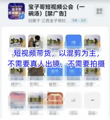 宝子哥头部团队短视频带货，以混剪为主，不需要真人出镜，不需要拍摄-菜菜资源汇-优质互联网资源分享